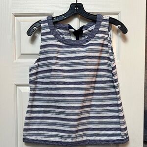 Southern Tide Navy and White Striped Top